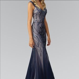 Floor Length Tulle EVENING Long Dress GL2090